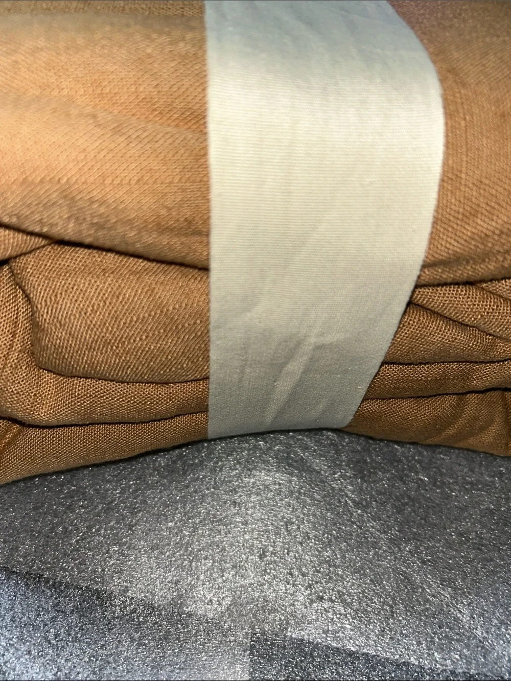 Casaluna F/Q Heavyweight Linen Blend Duvet Cover Set - Warm Brown